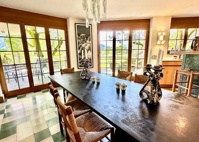 Gem: Alps View Serene Pond Villa Gstaad